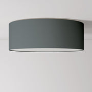 Plafoniera in tessuto Large - Made in Italy - Teletta Grigio Scuro