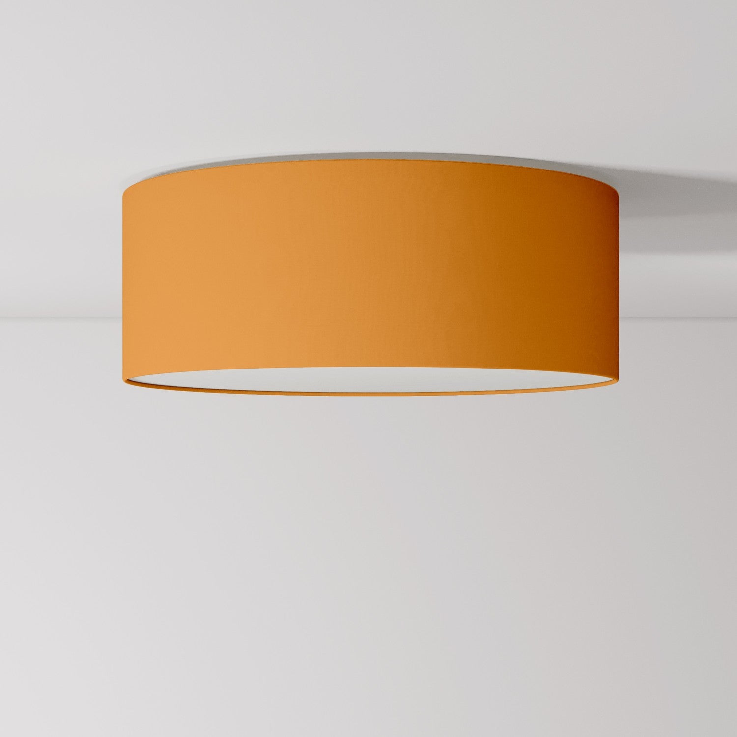 Plafoniera in tessuto Medium Slim - Made in Italy - Teletta Mandarino