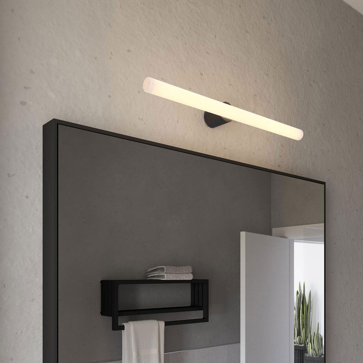 Portalampada esse14 da parete o soffitto con attacco S14d - Waterproof IP44 - Nero