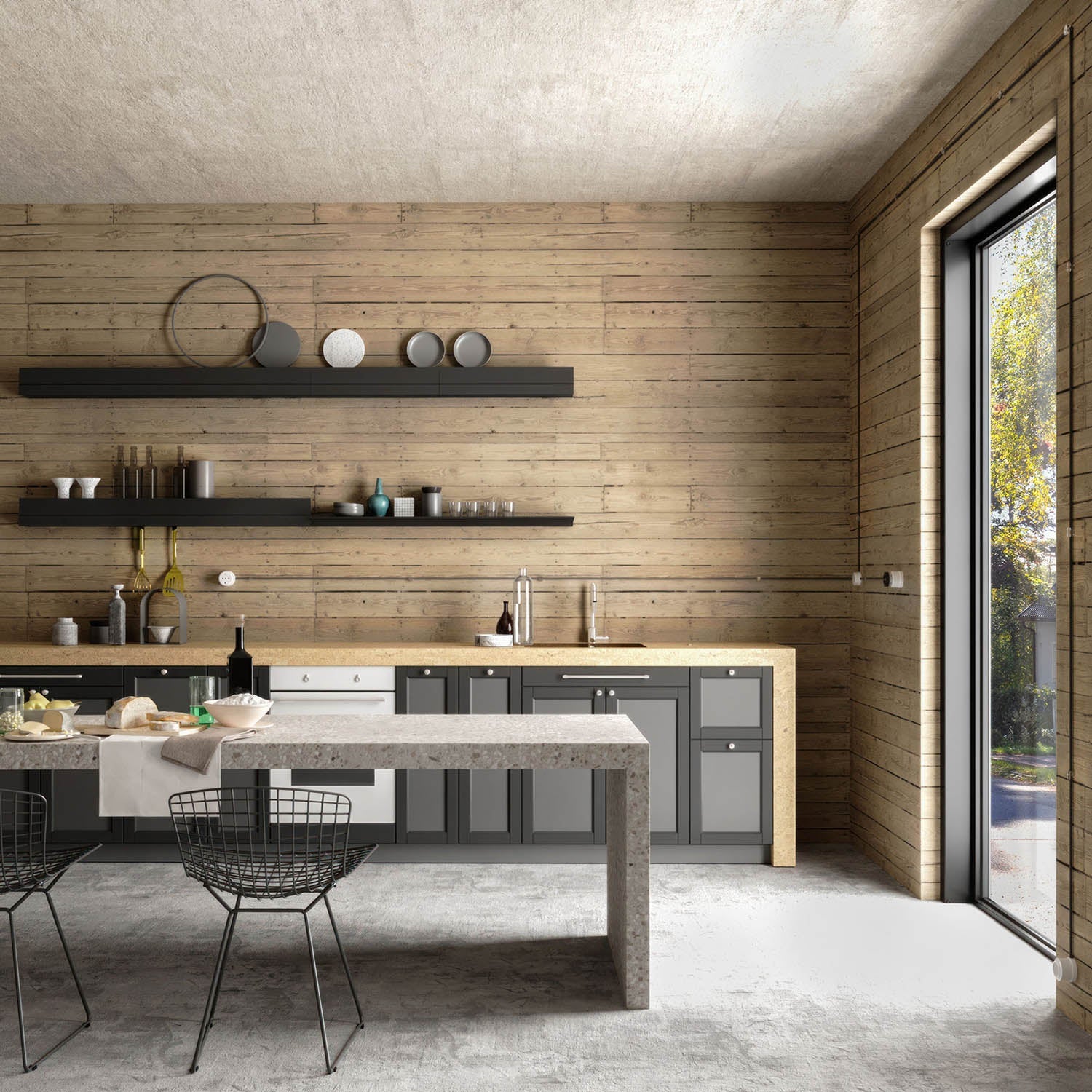 Presa a muro in porcellana di tipo francese - Nero