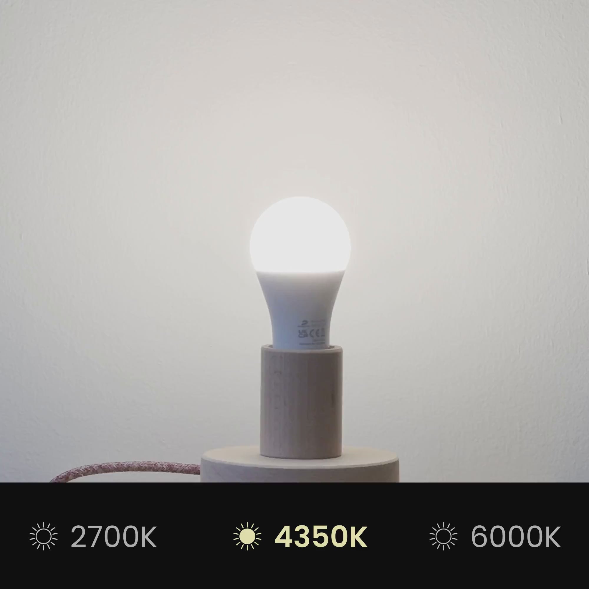 Load video: Impero S Lampshade with E27 fitting for table lamp or wall light - Made in Italy - Sand Wool