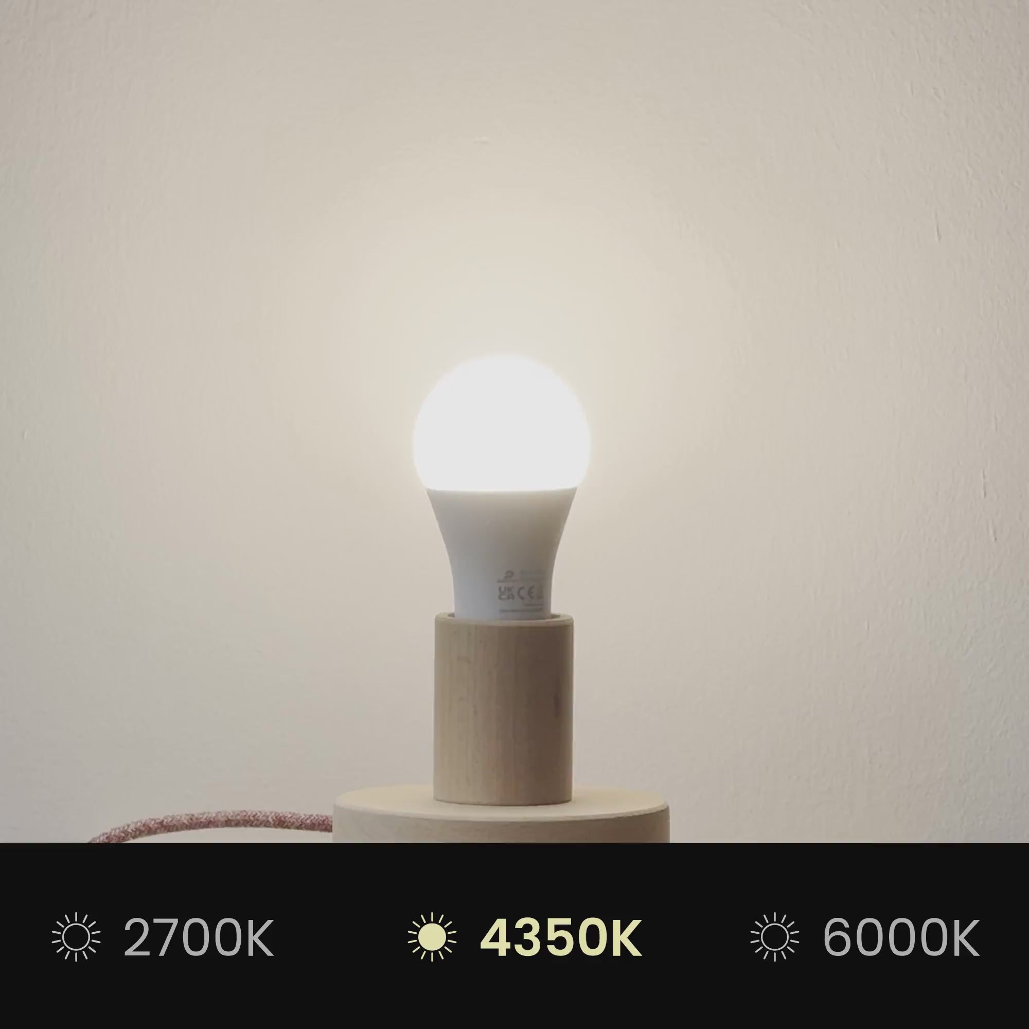 Load video: Ventola wall lamp with light jute fabric lampshade - Made in Italy