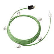 Ready-to-use 25ft String Light with 5 white Sockets, Hook and Plug - CX08