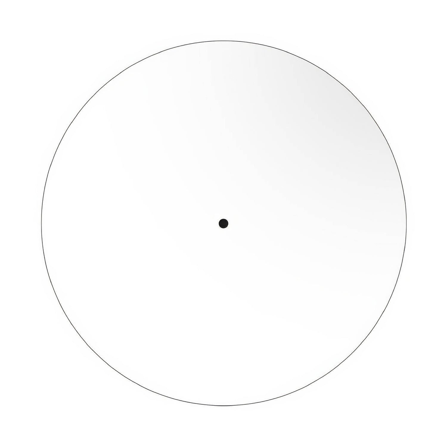 Rosone XXL Rose-One rotondo, diametro 400 mm con 1 foro e 4 fori laterali - Bianco opaco Bianco