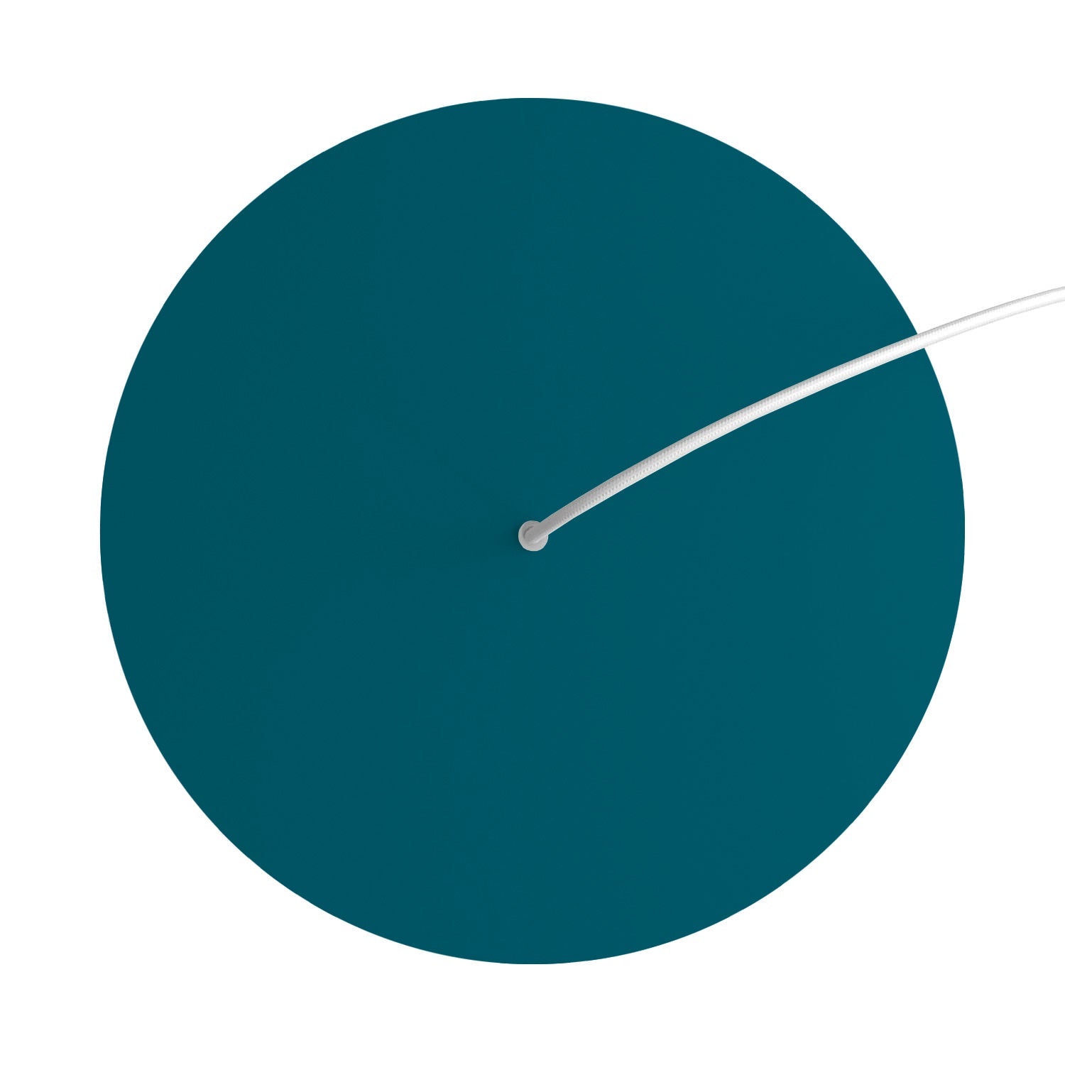 Rosone XXL Rose-One rotondo, diametro 400 mm con 1 foro e 4 fori laterali - Petrolio Bianco