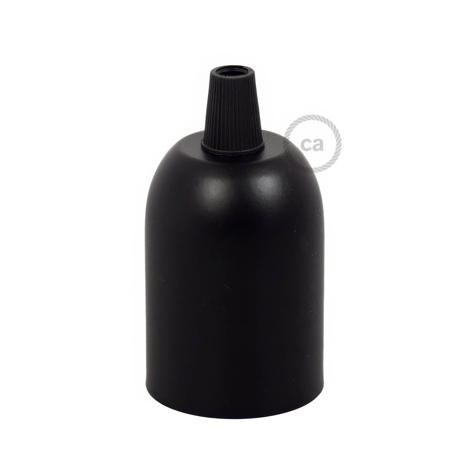 Rounded Top metal E26 light bulb socket kits - Black