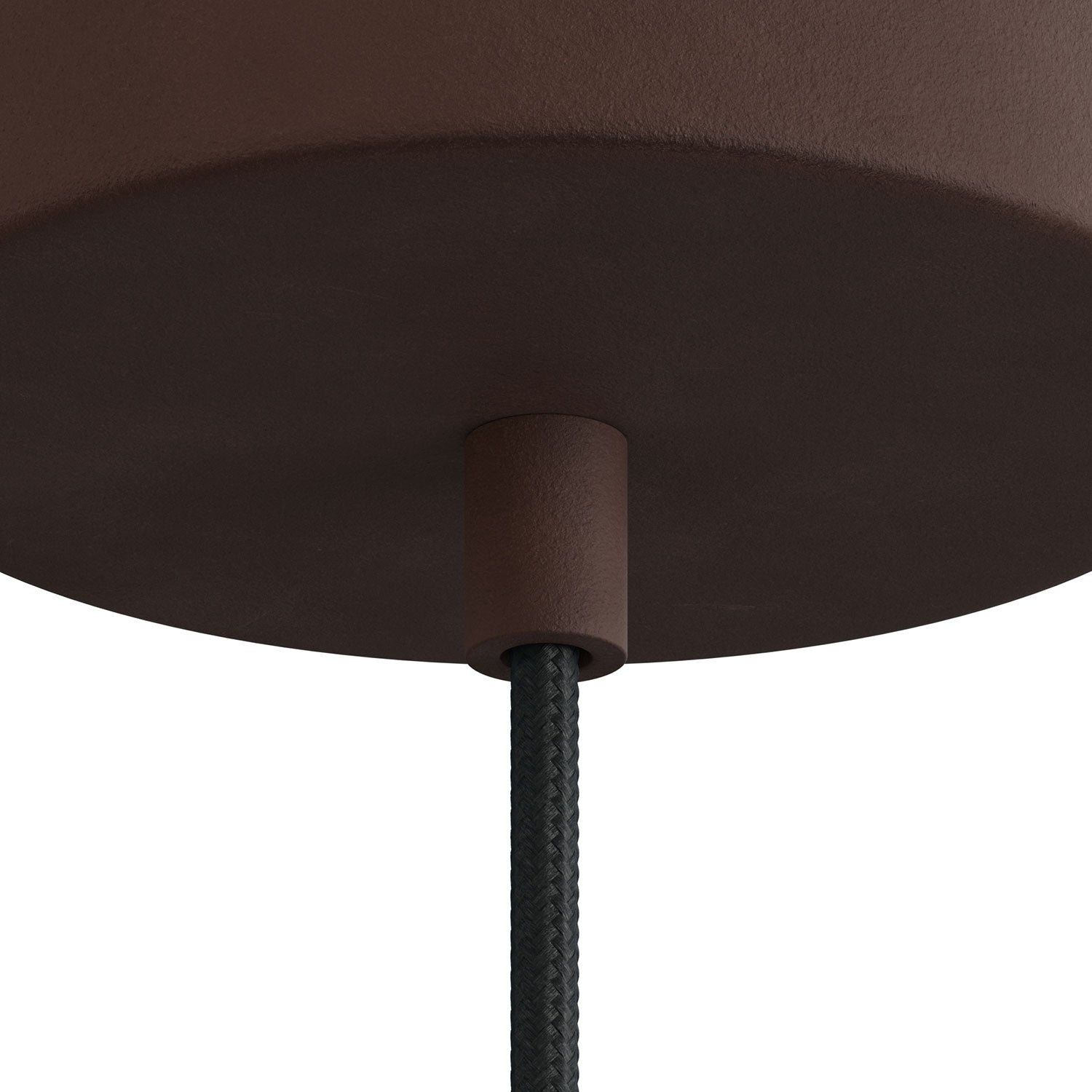 Serracavo cilindrico in metallo completo di tige, dado e rondella - Ruggine scura verniciata