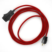 Snake for lampshade - Plug-in lamp with colored fabric cable - RC35