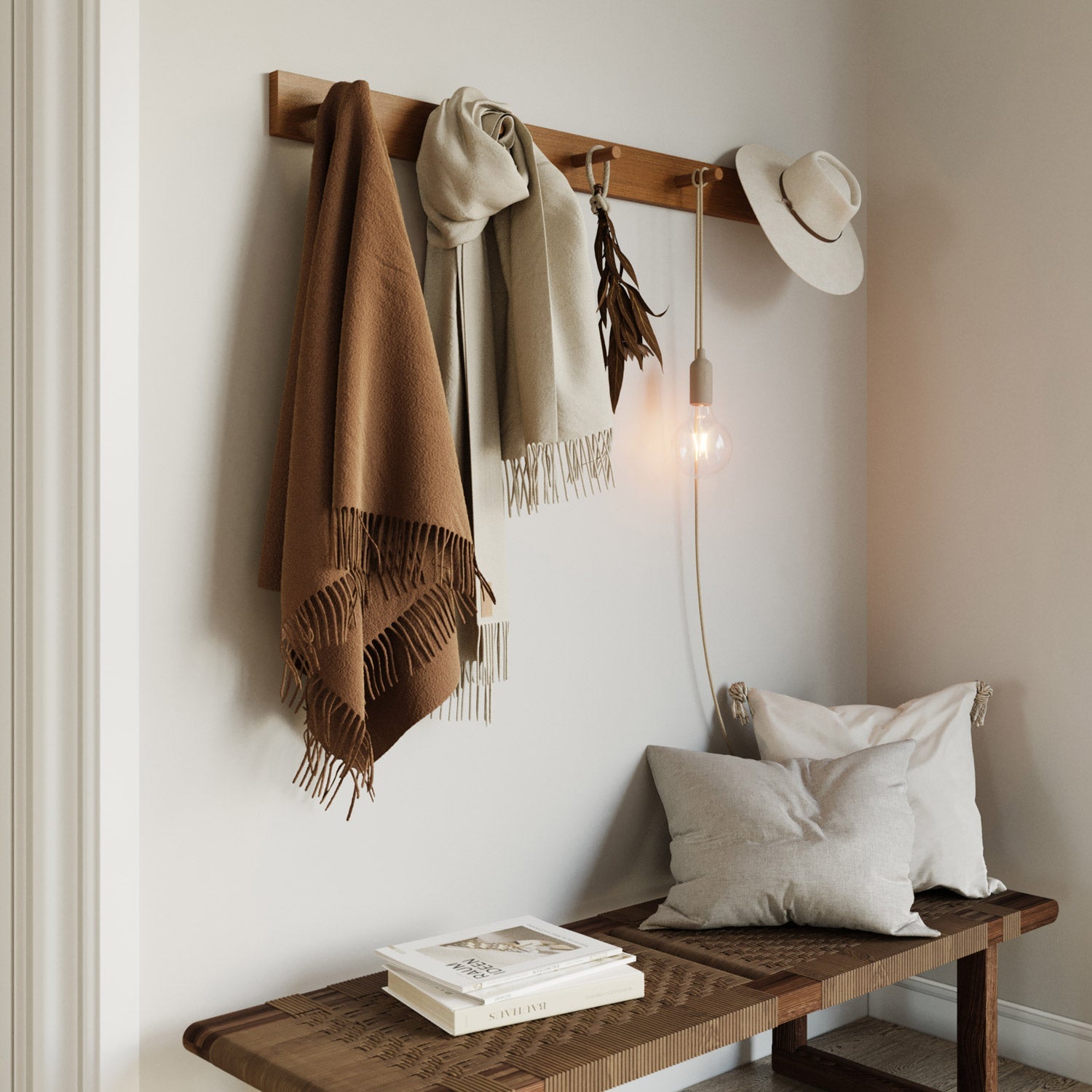 Snake Lampada in silicone con interruttore e spina UK - Desert Brown