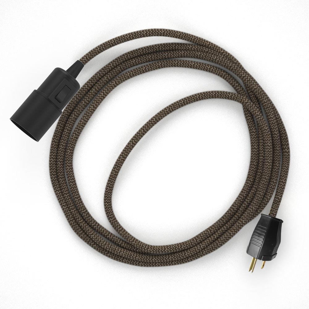 Snake - Plug-in lamp with Zig-Zag fabric cable - RD73