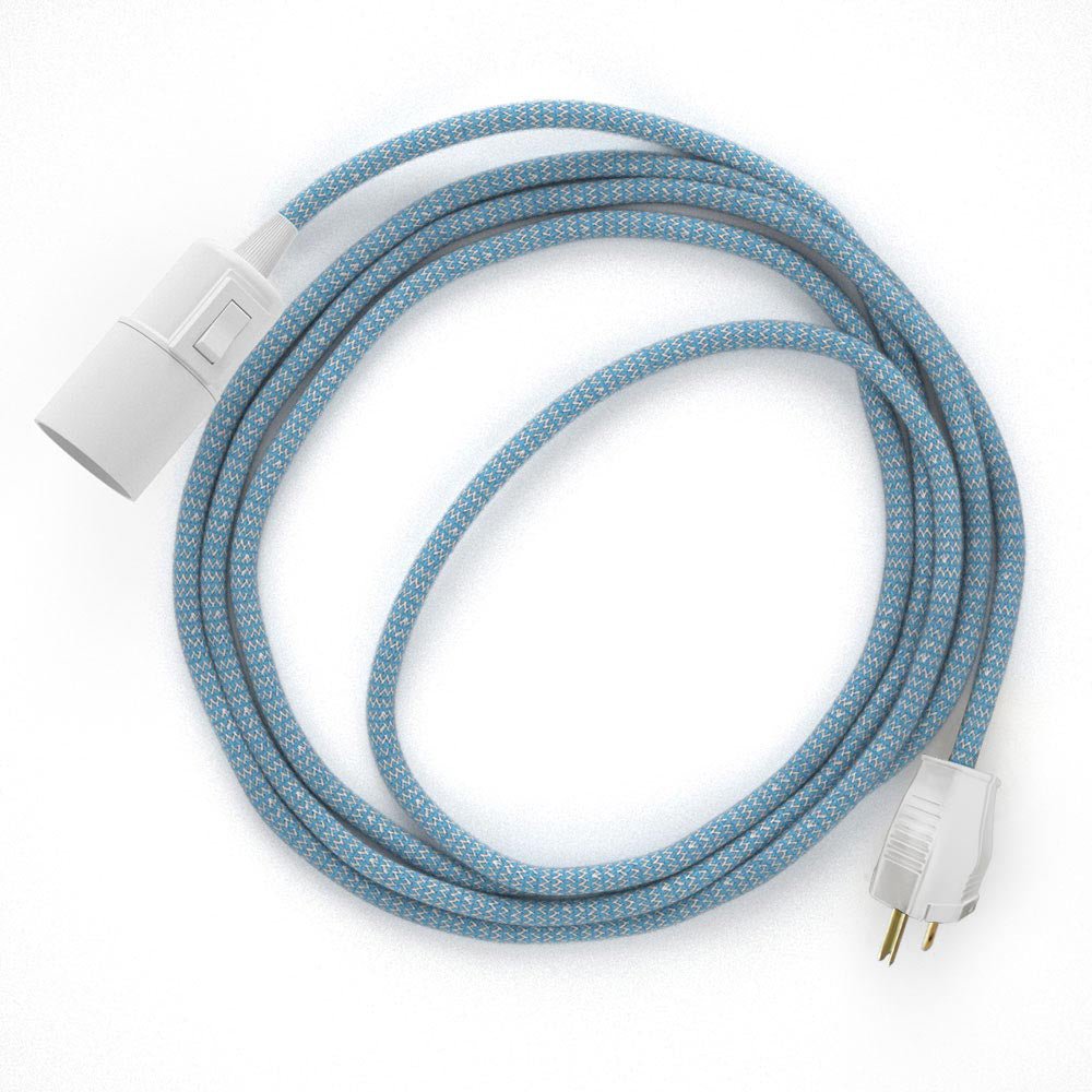 Snake - Plug-in lamp with Zig-Zag fabric cable - RD75
