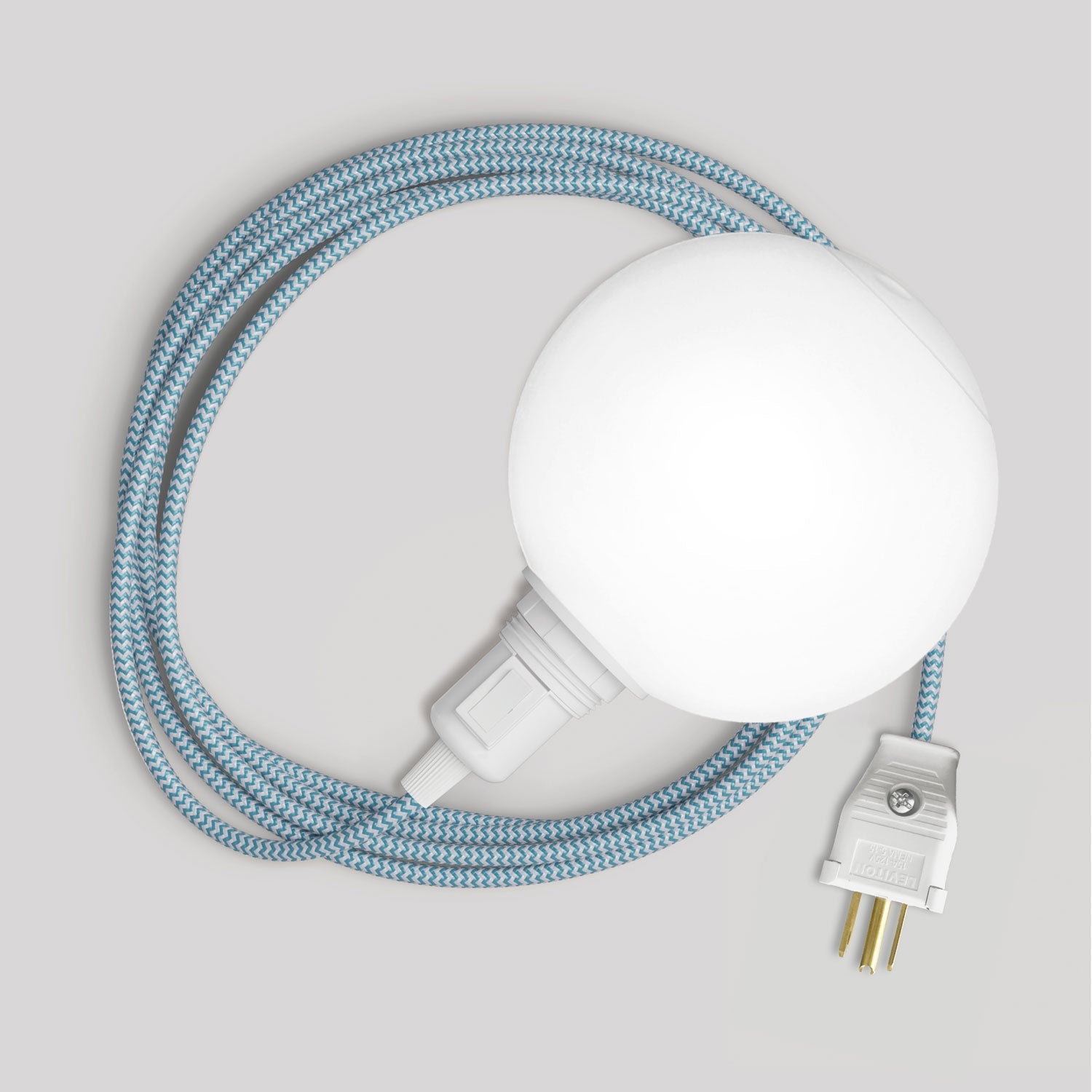 Snake Portable Lamp with socket switch, plug, and Unbreak-a-Ball unbreakable shade - RZ11