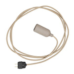 Snake - Silicone lamp with switch and plug Desert Brown