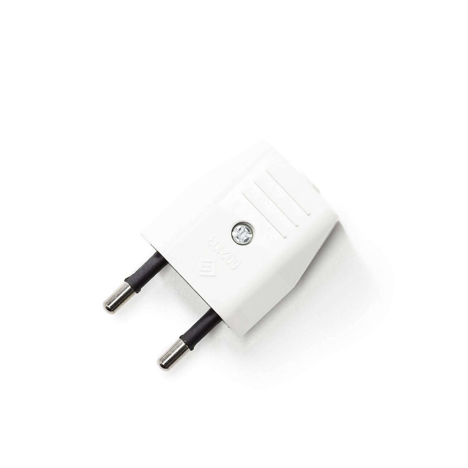 Spina Europea Creative Plug 2 poli 10A - Bianco - Creative Cables