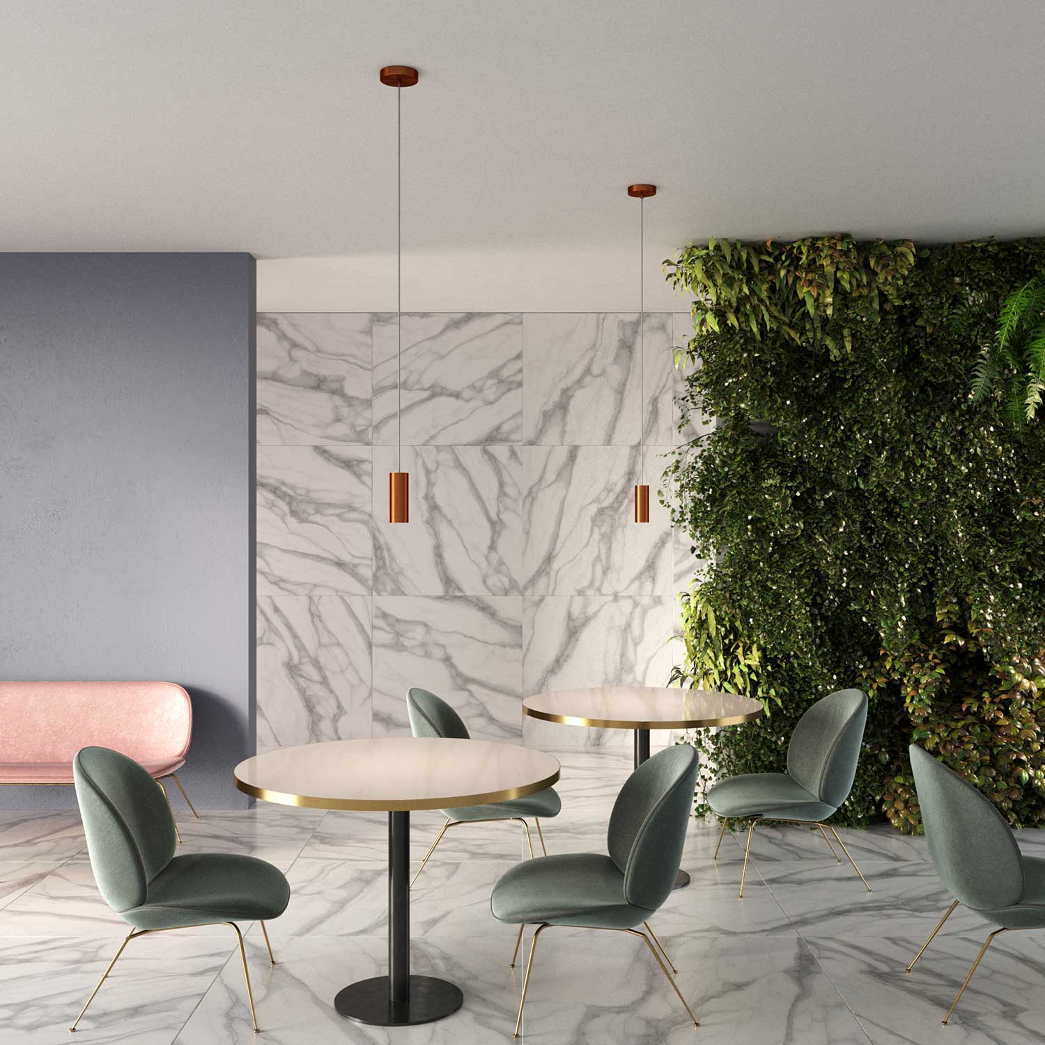 Tub - E14, tubo in metallo per faretto con portalampada doppia ghiera E14 - Rame satinato - Creative Cables