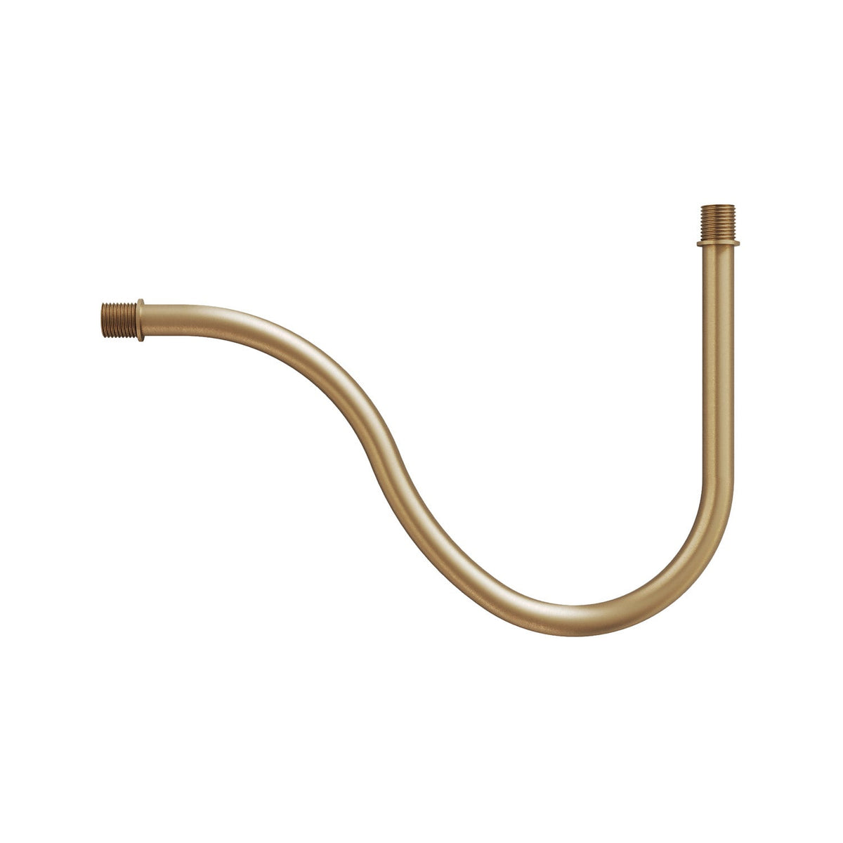 S-shaped tubular extension in satin bronze metal for lamp – Creative Cables